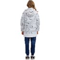 Abstract T- Shirt Vea I I T- Shirt Kid s Hooded Longline Puffer Jacket View4