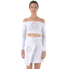 Archer Vector Art T- Shirt Archer Vector Art T- Shirt Off Shoulder Top With Skirt Set