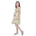 Art T- Shirt Brown Bunnies And Orange Carrots On Goldenrod Easter Pattern T- Shirt Kids  Skater Dress View2