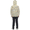 Art T- Shirt Brown Bunnies And Orange Carrots On Goldenrod Easter Pattern T- Shirt Men s Front Pocket Pullover Windbreaker View2