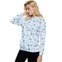 Art T- Shirt Pastel Blue Bunnies And Sky Blue Carrots On Cotton Candy Pink Easter Pattern T- Shirt Women s Lightweight Drawstring Hoodie View2