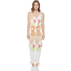 Bird Lover T- Shirtbird T- Shirt (38) Sleeveless Tie Ankle Chiffon Jumpsuit