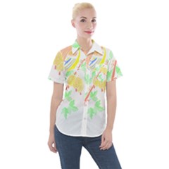 Bird Lover T- Shirtbird T- Shirt (5) Women s Short Sleeve Pocket Shirt