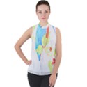 Bird Lover T- Shirtbird T- Shirt (9) Mock Neck Chiffon Sleeveless Top View1