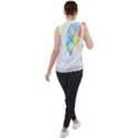 Bird Lover T- Shirtbird T- Shirt (9) Mock Neck Chiffon Sleeveless Top View2