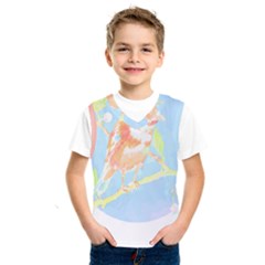 Birds Illustration T- Shirtbird T- Shirt (1) Kids  Basketball Tank Top