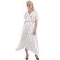 Birds Illustration T- Shirtbird T- Shirt (7) Cross Front Sharkbite Hem Maxi Dress View1