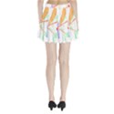 Birds Illustration T- Shirtbird T- Shirt (8) Pleated Mini Skirt View2