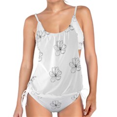Black And White Pattern T- Shirt Black And White Pattern 11 Tankini Set