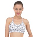 Black And White Pattern T- Shirt Black And White Pattern 8 Basic Training Sports Bra View1