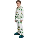 Boho Leaf Pattern T- Shirt Boho Leaf Pattern T- Shirt Kids  Long Sleeve Velvet Pajamas Set View2