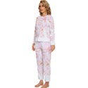 Botanical T- Shirt Botanical Birds Tropical T- Shirt Womens  Long Sleeve Lightweight Pajamas Set View2