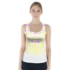 Butterfly Art T- Shirtbutterfly T- Shirt (4) Racer Back Sports Top