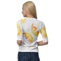 Butterfly Art T- Shirtbutterfly T- Shirt (5) Quarter Sleeve Raglan Tee View2