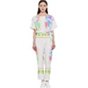 Butterfly Art T- Shirtbutterfly T- Shirt Batwing Lightweight Chiffon Jumpsuit View1