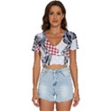 Camel Art T- Shirtcamel T- Shirt (9) V-Neck Crop Top View1