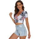 Camel Art T- Shirtcamel T- Shirt (9) V-Neck Crop Top View2