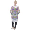 Circle T- Shirt Colourful Abstract Circle Design T- Shirt Hooded Pocket Cardigan View2