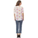 Coffee Donut Patterns T- Shirt Coffee & Donut Patterns T- Shirt Zip Up Long Sleeve Blouse View4