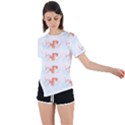 Dog And Cat Pattern T- Shirtdog And Cat Lover Pattern T- Shirt Asymmetrical Short Sleeve Sports Tee View1