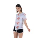 Dog And Cat Pattern T- Shirtdog And Cat Lover Pattern T- Shirt Asymmetrical Short Sleeve Sports Tee View2