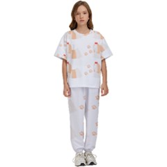 Dog Shih Tzu T- Shirtshih Tzu Dog Pattern T- Shirt Kids  Tee And Pants Sports Set