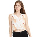Dog Shih Tzu T- Shirtshih Tzu Dog Pattern T- Shirt V-Neck Cropped Tank Top View1