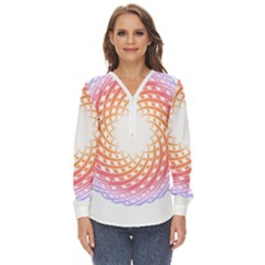 Dynamo T- Shirt Dynamo T- Shirt Zip Up Long Sleeve Blouse