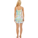 Fashion T- Shirt Fashion Tropical Pattern T- Shirt Satin Pajama Short Set View4