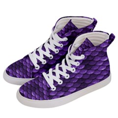 Purple Scales! Men s Hi-top Skate Sneakers