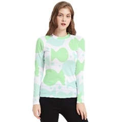 Fish T- Shirt Fun Fishes T- Shirt Women s Long Sleeve Rash Guard