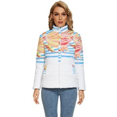 Fishing Lover T- Shirtfish T- Shirt (3) Women s Puffer Bubble Jacket Coat