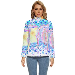 Fishing Lover T- Shirtfish T- Shirt (6) Women s Puffer Bubble Jacket Coat