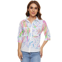 Fishing Lover T- Shirtfish T- Shirt Women s Quarter Sleeve Pocket Shirt