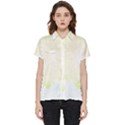 Flower Design T- Shirt Beautiful White And Yellow Artistic Flower T- Shirt Short Sleeve Pocket Shirt View1