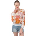 Flower T- Shirt Keep On Growing T- Shirt Banded Bottom Chiffon Top View1
