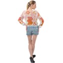 Flower T- Shirt Keep On Growing T- Shirt Banded Bottom Chiffon Top View2