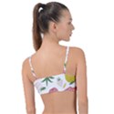 Fruits T- Shirt Funny Summer Fruits Collage Fruit Bright Colors T- Shirt Knot Up Bikini Top View2