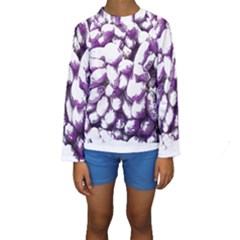 Grapes T- Shirt Purple Grapes Photo T- Shirt Kids  Long Sleeve Swimwear