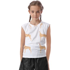 Great Dane T- Shirt Great Dane Dog - Brown - Pattern T- Shirt Kids  Raglan Cap Sleeve Tee