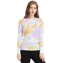 Hawaii T- Shirt Hawaii Bail Pattern T- Shirt Women s Long Sleeve Rash Guard