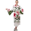 Hawaii T- Shirt Hawaii Blood Flower Garden T- Shirt Maxi Velour Kimono View1