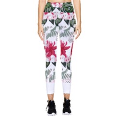 Hawaii T- Shirt Hawaii Blood Flower Garden T- Shirt Pocket Leggings 