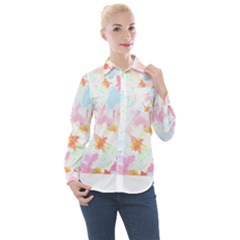 Hawaii T- Shirt Hawaii Blossoms Garden T- Shirt Women s Long Sleeve Pocket Shirt