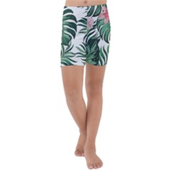 Hawaii T- Shirt Hawaii Coral Flower Fashion T- Shirt Kids  Lightweight Velour Capri Yoga Leggings
