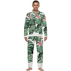 Hawaii T- Shirt Hawaii Creative T- Shirt Men s Long Sleeve Velvet Pocket Pajamas Set