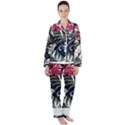 Hawaii T- Shirt Hawaii Florin Fashion T- Shirt Women s Long Sleeve Satin Pajamas Set	 View1
