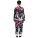Hawaii T- Shirt Hawaii Florin Fashion T- Shirt Women s Long Sleeve Satin Pajamas Set	 View2