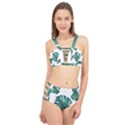 Hawaii T- Shirt Hawaii High Flower Modern T- Shirt Cage Up Bikini Set View1