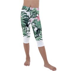 Hawaii T- Shirt Hawaii Hissing Fashion T- Shirt Kids  Lightweight Velour Capri Leggings 